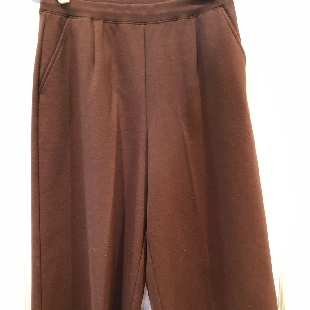 Modern Soul Cocoa Wide-leg Cropped Pants Size S
